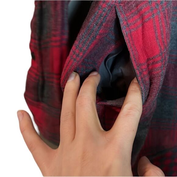 Madewell red plaid button down shirt with pockets! - Picture 11 of 14